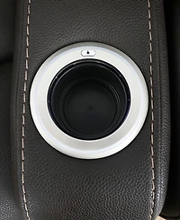 Jabarr -Pc. Beyond Leather Theater Seating with Consoles