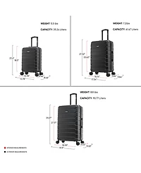 InUSA Trend Lightweight Hardside Spinner Luggage Set, 3 piece