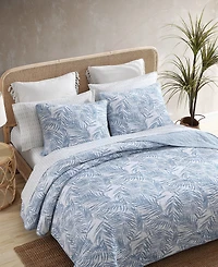 Closeout! Tommy Bahama Home Palmday Cotton Reversible 2 Piece Quilt Set, Twin
