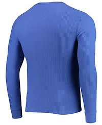 Men's Royal Buffalo Bills Thermal Henley Long Sleeve T-shirt