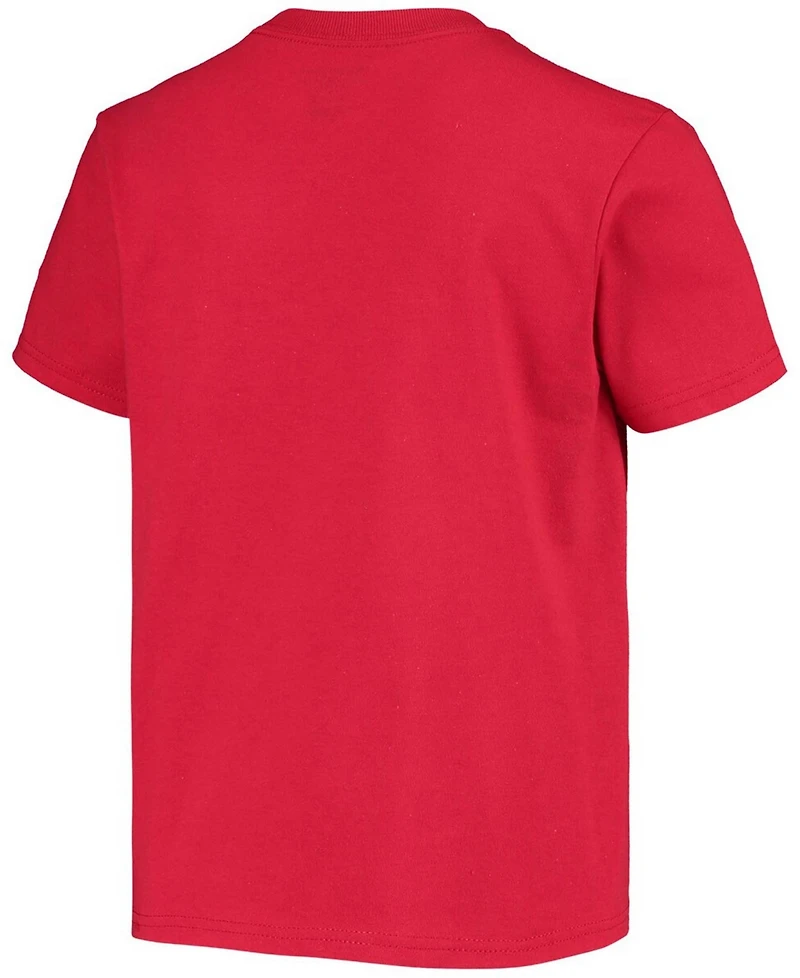 Big Boys and Girls Scarlet Ohio State Buckeyes Basketball T-shirt