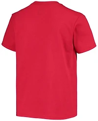 Big Boys and Girls Scarlet Ohio State Buckeyes Basketball T-shirt