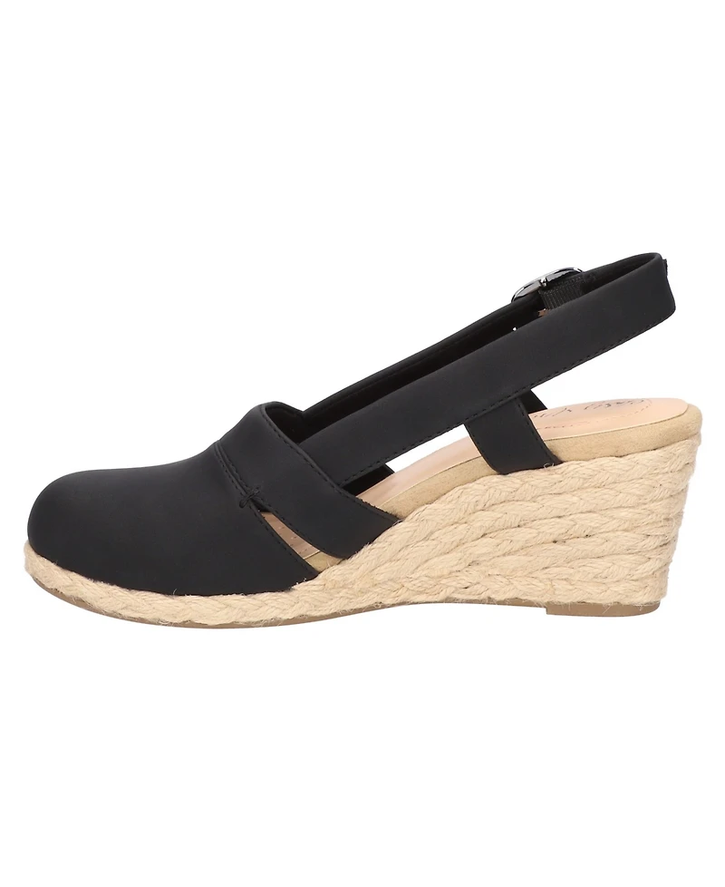 Easy Street Women's Stargaze Espadrille Slingback Wedges