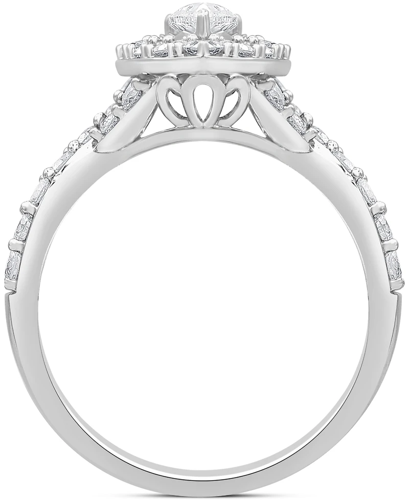 Diamond Pear Bridal Set (2 ct. t.w.) in 14k White Gold