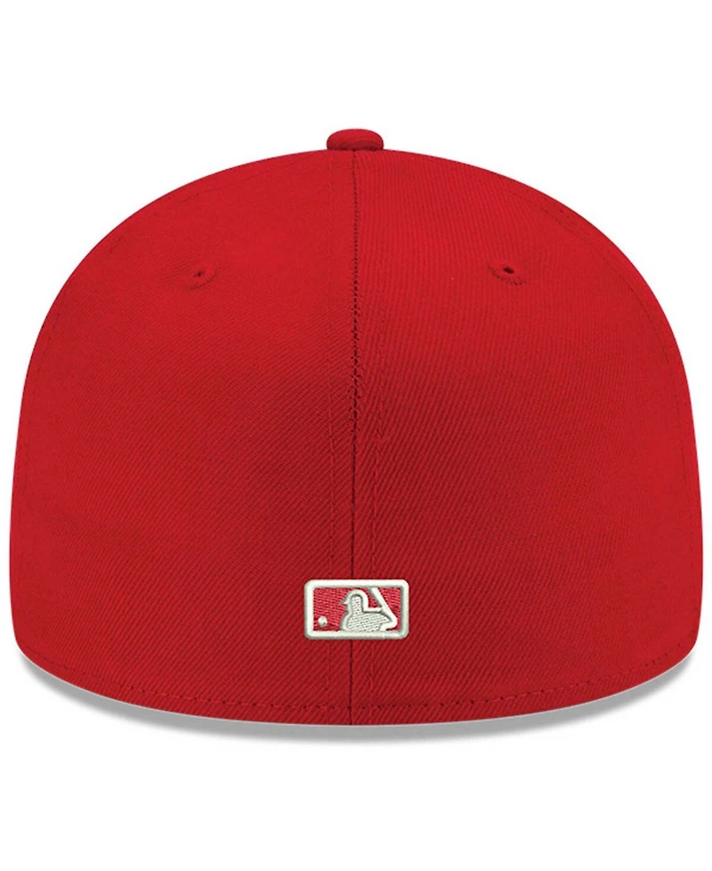 Men's Red Toronto Blue Jays Logo White 59FIFTY Fitted Hat
