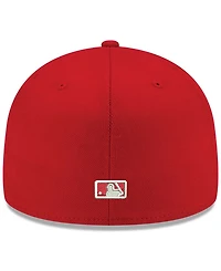 Men's Red Toronto Blue Jays Logo White 59FIFTY Fitted Hat