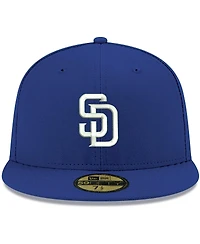 Men's Royal San Diego Padres Logo White 59FIFTY Fitted Hat