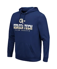 Men's Navy Georgia Tech Yellow Jackets Lantern Pullover Hoodie