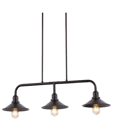 Cade 3-Light Metal Farmhouse Industrial Led Pendant