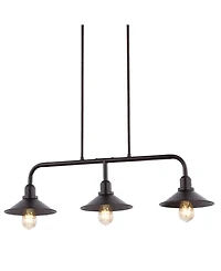 Cade 3-Light Metal Farmhouse Industrial Led Pendant