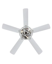 Kristie 3-Light Modern Glam Drum Led Ceiling Fan with Remote