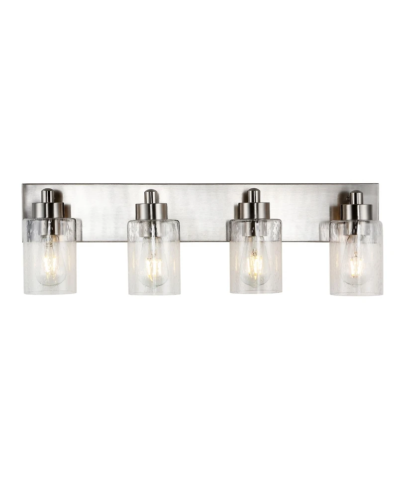 Irving 3-Light Seeded Modern Contemporary Led Vanity Light