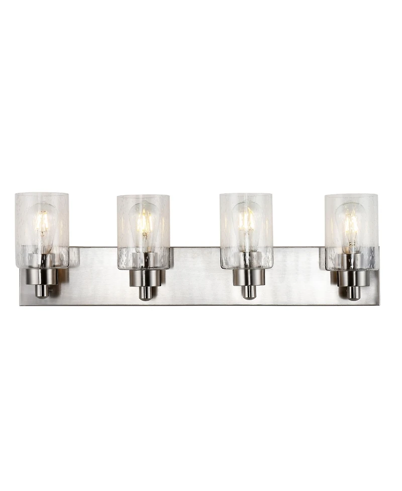 Irving 3-Light Seeded Modern Contemporary Led Vanity Light