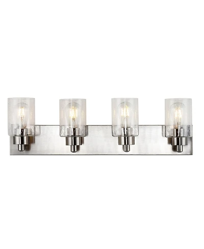Irving 3-Light Seeded Modern Contemporary Led Vanity Light
