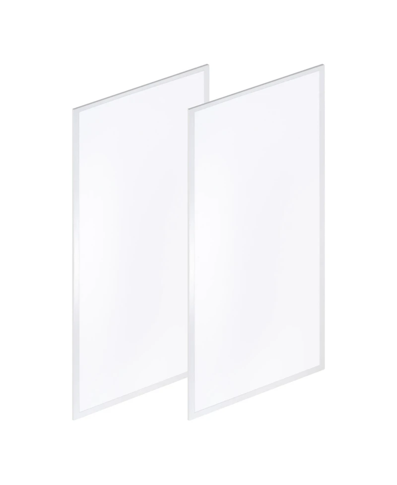 50-Watt Dimmable Integrated Led Flat Panel Flush Mount Light with 5500 Lumens 5000K, Set of 2