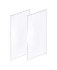 50-Watt Dimmable Integrated Led Flat Panel Flush Mount Light with 5500 Lumens 5000K, Set of 2