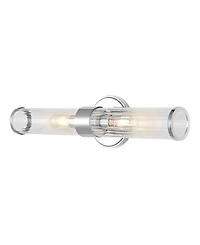 Cecil 2-Light Tall Cylinder Modern Mid-Century Led Vanity