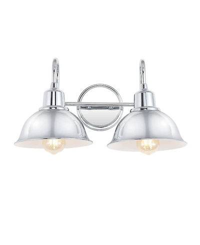 Frisco 2-Light Farmhouse Industrial Led Vanity