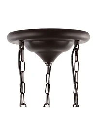 Gaines 3-Light Farmhouse Industrial Iron Mason Jar Led Semi Flush Mount