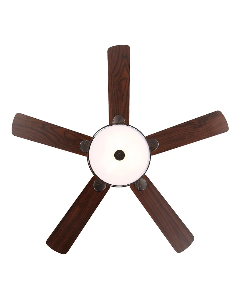 Circe 3-Light Transitional Glam Drum Shade Led Ceiling Fan with Remote