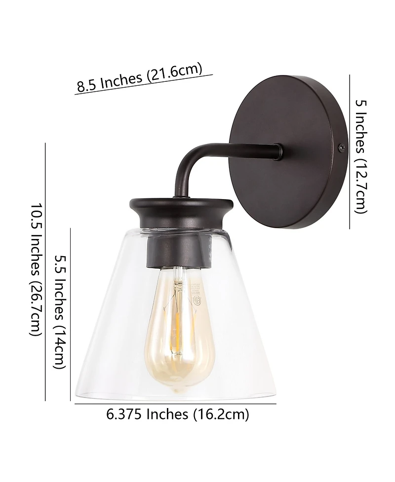 Kondo 1-Light Modern Farmhouse Iron Led Vanity