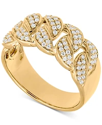 Men's Diamond Chain Link Ring (1/2 ct. t.w.) in 10k Yellow Gold (Also in White Gold)
