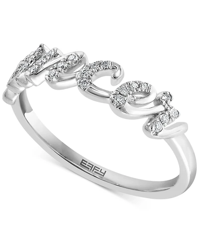 Effy Diamond Zodiac Cancer Ring (1/10 ct. t.w.) in Sterling Silver