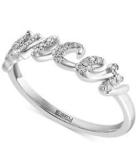 Effy Diamond Zodiac Cancer Ring (1/10 ct. t.w.) in Sterling Silver