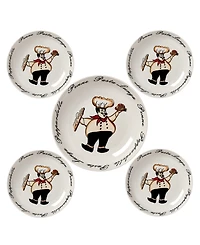 Chef Porcelain Pasta by Lorren Home Trends, Set of 5