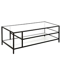 Winthrop Coffee Table with Shelves, 46" x 20"