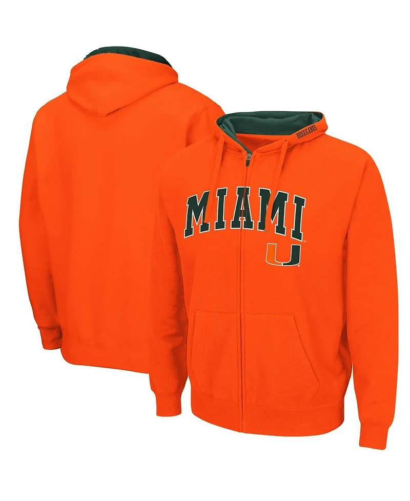 Men's Miami Hurricanes Arch Logo 3.0 Full-Zip Hoodie