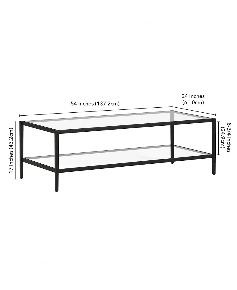 Hera 54" Coffee Table with Shelf