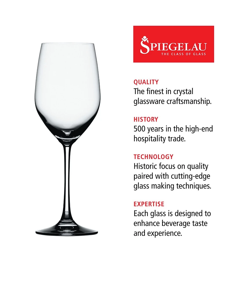 Spiegelau Vino Grande Red Wine Glasses, Set of 4, 15 Oz
