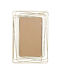 Metal Contemporary Wall Mirror, 47" x 31"
