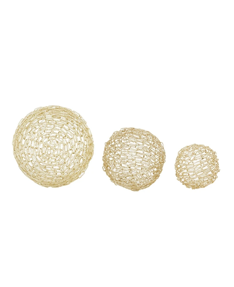 CosmoLiving by Cosmopolitan Metal Sculpture, Set of 3