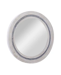 Wood Farmhouse Wall Mirror, 34" x 34"