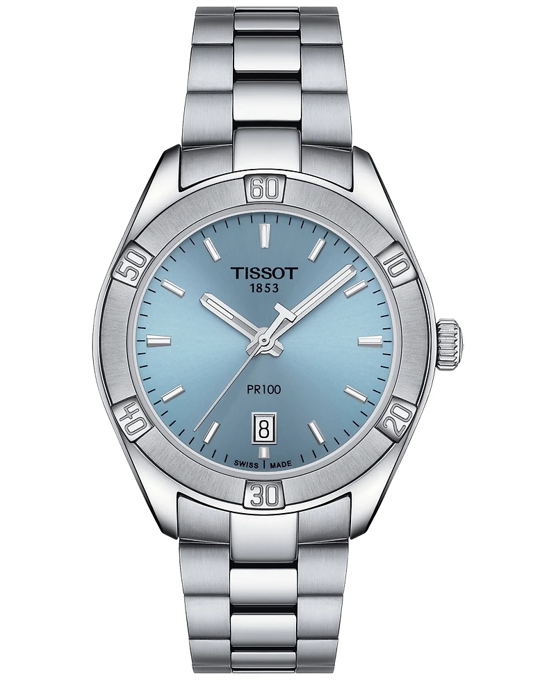 Tissot Women's Pr 100 Lady Sport Stainless Steel Bracelet Watch 36mm