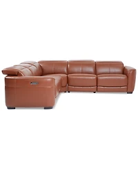 Lexanna -Pc. Leather Sectional with Power Motion Recliners