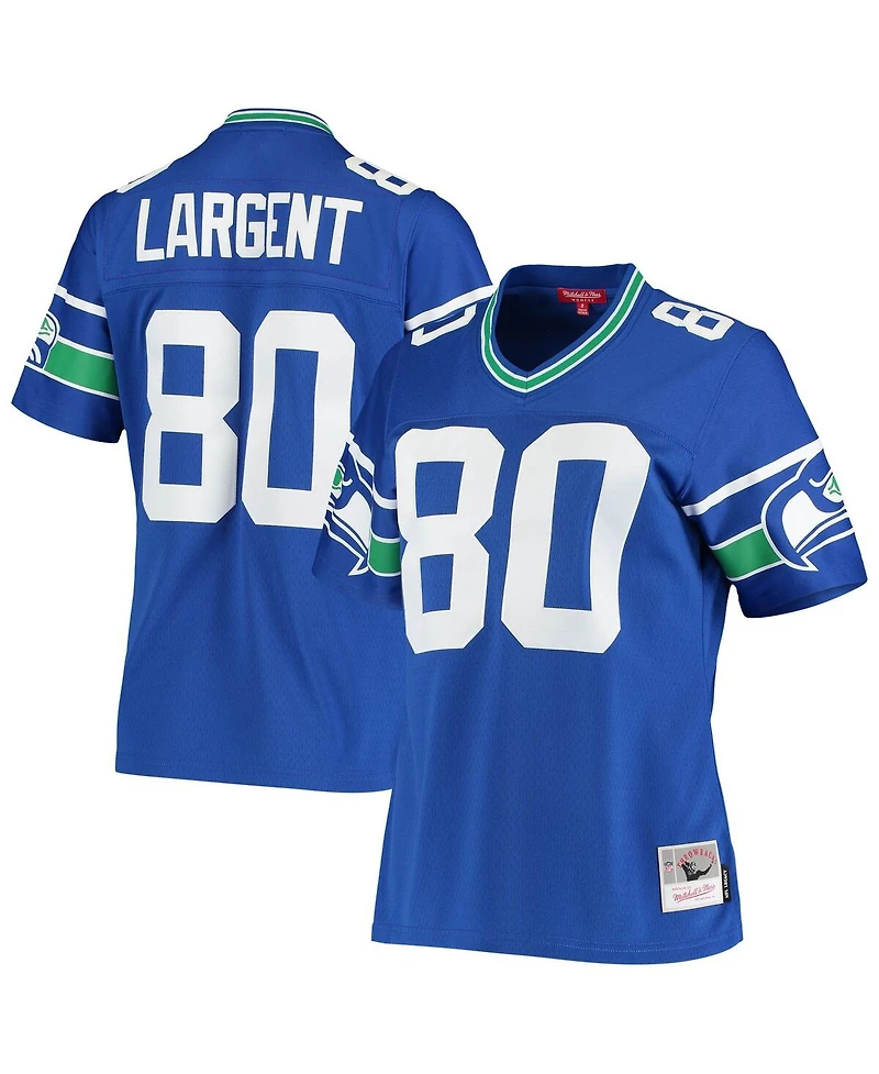 Women's Steve Largent Royal Seattle Seahawks 1985 Legacy Replica Jersey