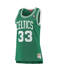 Women's Larry Bird Kelly Green Boston Celtics 1985-86 Hardwood Classics Swingman Jersey