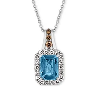 Le Vian Cinnamon Citrine (1-1/3 ct. t.w.) & Diamond (3/8 18" Pendant Necklace 14k Rose Gold (Also Amethyst, Blue Topaz, Peridot Smok