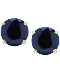 Sapphire Solitaire Stud Earrings (1-1/5 ct. t.w.) 14k Gold (Also Emerald & Ruby)