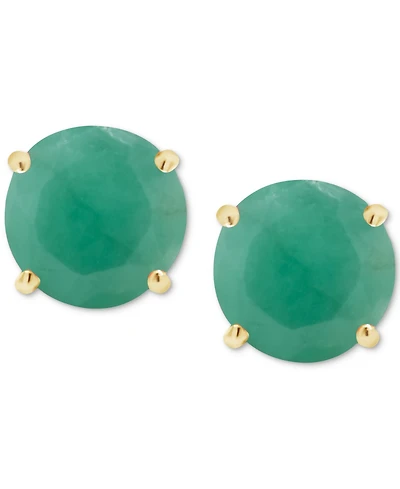 Sapphire Solitaire Stud Earrings (1-1/5 ct. t.w.) 14k Gold (Also Emerald & Ruby)