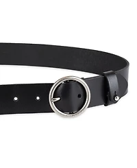 Levi's Women's Circular Center Bar Buckle Leather Belt