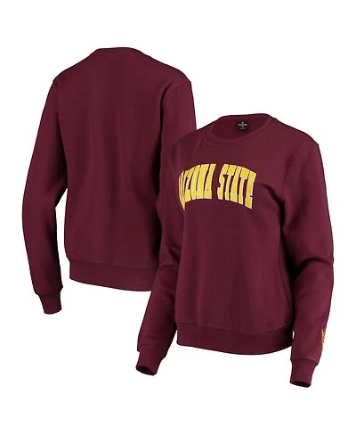Women's Maroon Arizona State Sun Devils Campanile Pullover Sweatshirt