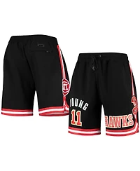 Men's Trae Young Black Atlanta Hawks Historic Logo Player Shorts