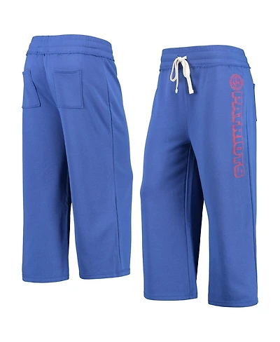 Women's Junk Food Royal New England Patriots Cropped Pants