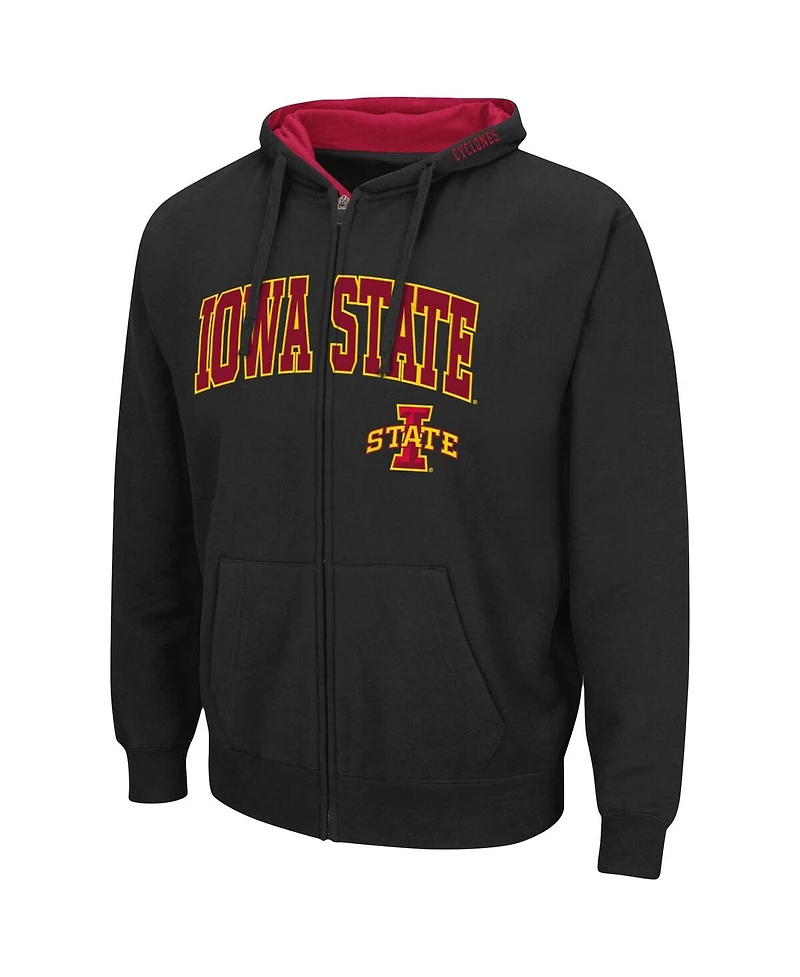 Colosseum Men's Iowa State Cyclones Arch and Logo 3.0 Full-Zip Hoodie