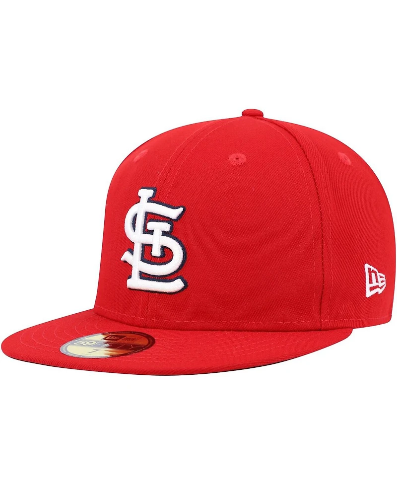 Men's New Era Red St. Louis Cardinals 9/11 Memorial Side Patch 59Fifty Fitted Hat