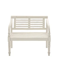 Mahogany Farmhouse Bench